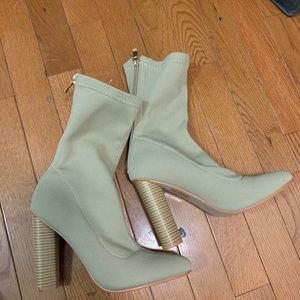 Nude sock boots
